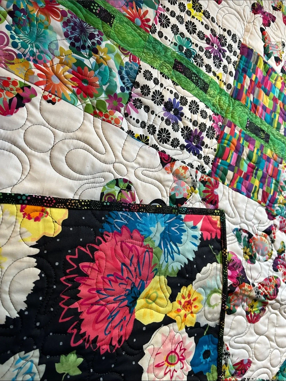 ONE OF A KIND - HANDCRAFTED Butterfly Garden Quilt